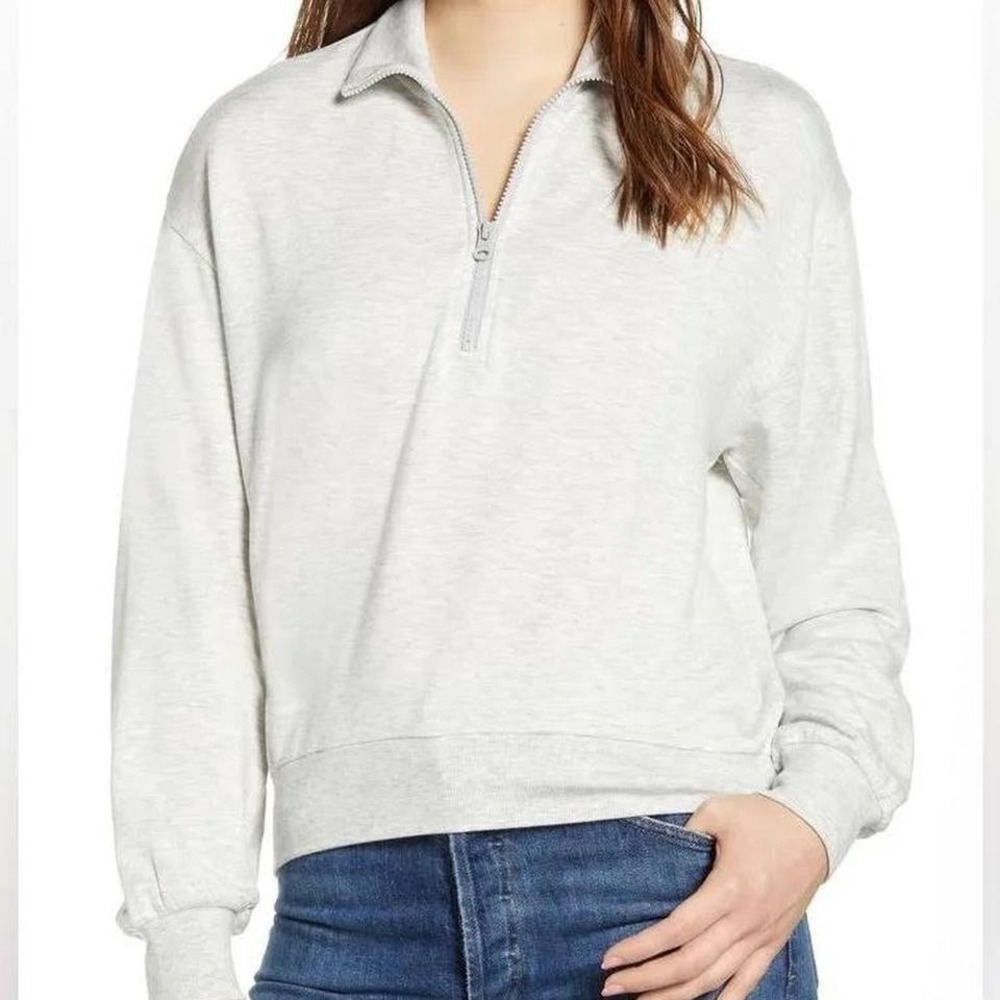 NWT Lou & Grey Extra Soft 1/4 Zip Pullover / Size Small